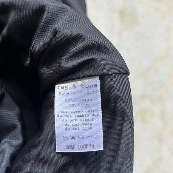 Rag & Bone Black Back Zip Pencil Skirt Size: 4 28 - Picture 9 of 9
